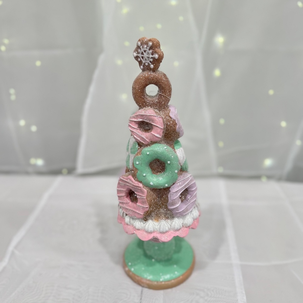 Pastel Gingerbread doughnut Christmas Tree- NEW